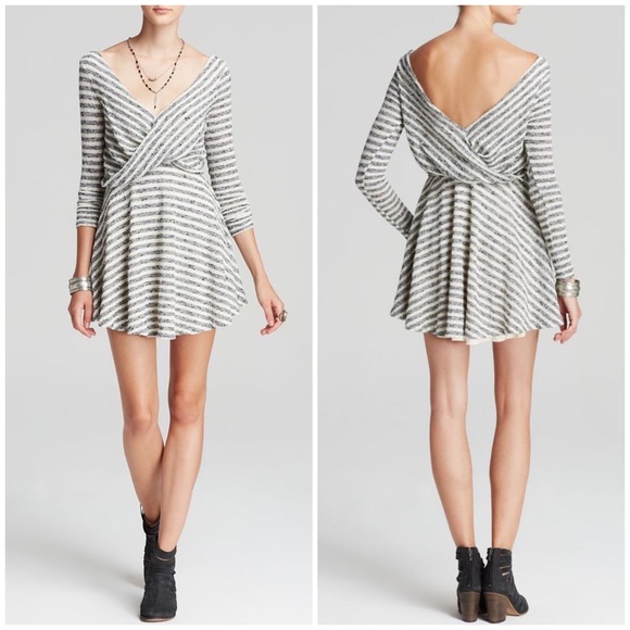 Free People ‘Maverick’ Striped Knit Sweater Dress - Picture 2 of 9